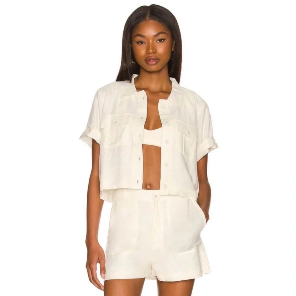 NWT L*SPACE SYDNEY SHORTS CREAM SIZE M